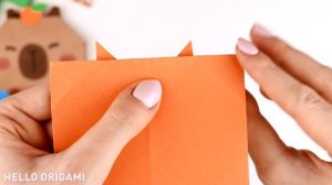 Оригами Сквиши Капибара из бумаги | Origami Squishy Paper Capybara
