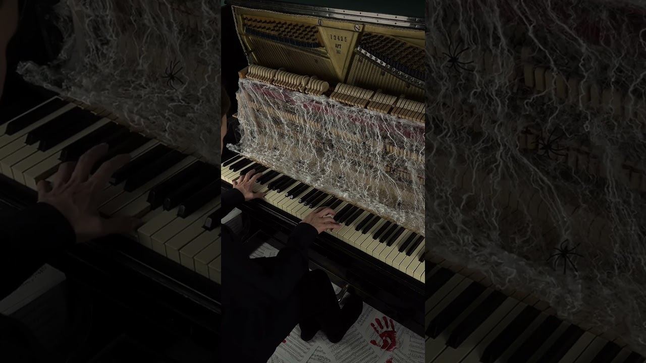 spooky scary skeletons #piano #aesthetic смотреть онлайн