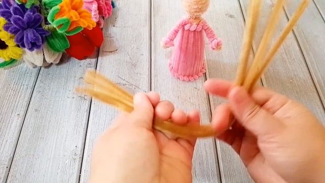 Ангелочки из синельной проволоки😍😍😍