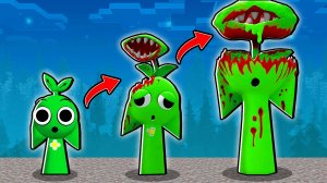 ЭВОЛЮЦИЯ ГАРДЕН СПРАНКИ В МАЙНКРАФТ МУЛЬТИК 3 ФАЗА SPRUNKI ПЛАНТИ