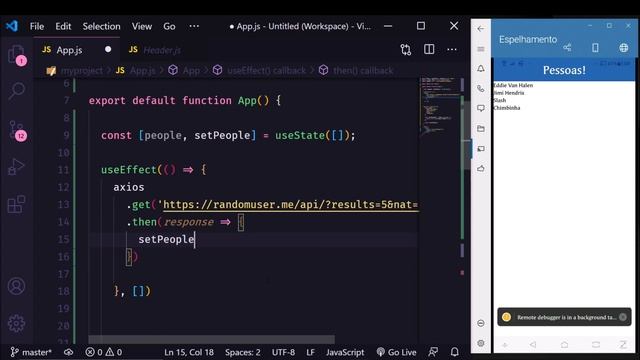 React Native Consumindo dados da API web смотреть онлайн