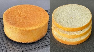 Классический ВАНИЛЬНЫЙ БИСКВИТ!ПОЛУЧИТСЯ С ПЕРВОГО РАЗА!⭐️ПОДРОБНЫЙ РЕЦЕПТ!👍