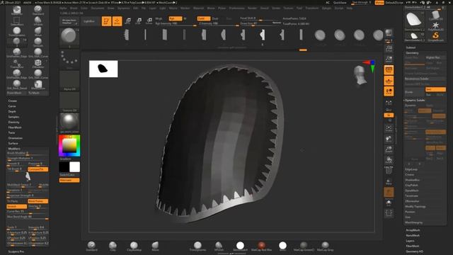 ZBrush - Modelling Armor Trim смотреть онлайн