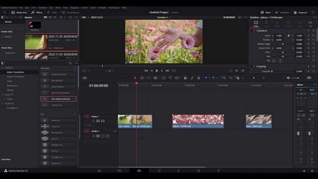Adding Transitions - Davinci Resolve Beginner Tutorial смотреть онлайн