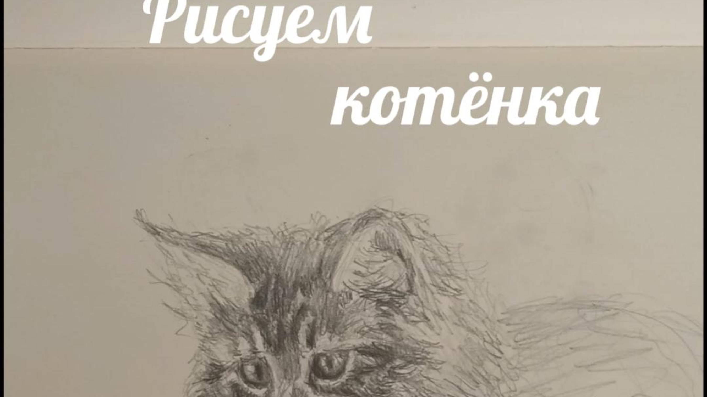 Рисуем котёнка смотреть онлайн