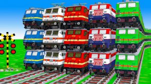 Восхождение на поезд Пинамид🚄🚂🚦 3D-анимация железнодорожного переезда на поезде