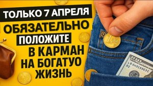 Только 7 апреля обязательно положите монетку в карман на богатую жизнь. Ритуалы на Благовещение