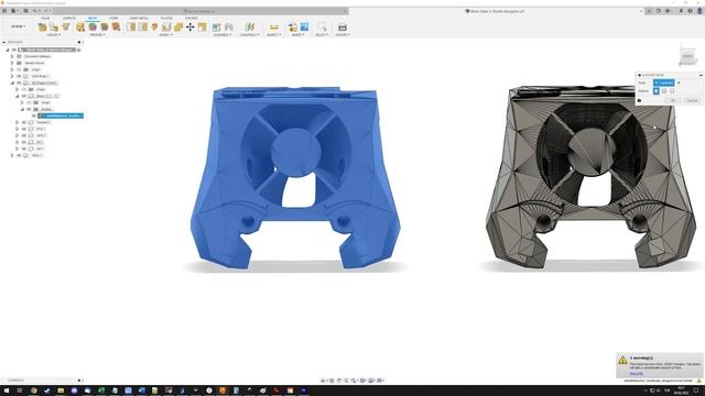 Prismatic Mesh Conversion in Fusion 360 смотреть онлайн
