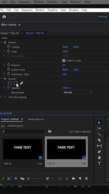 Text Fade Transition - Premiere Pro Tutorial #shorts смотреть онлайн