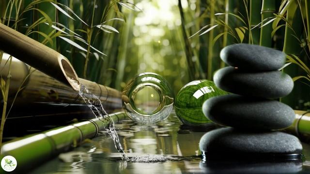 Relaxing Piano Music ★ Bamboo Water Sound, Deep Sleeping Music, Beautiful Piano смотреть онлайн