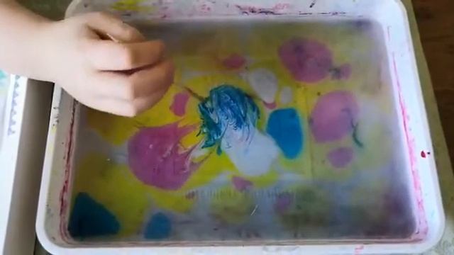 Риисование на воде по техники эбру смотреть онлайн