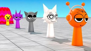 Раскрась животных с помощью 5 игр Incredibox: Спрунки, Орен, Грей, Венда, Дюрпл, Мистер Сан, Фонтан