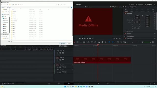 DaVinci Resolve 18 Media Offline Fix смотреть онлайн
