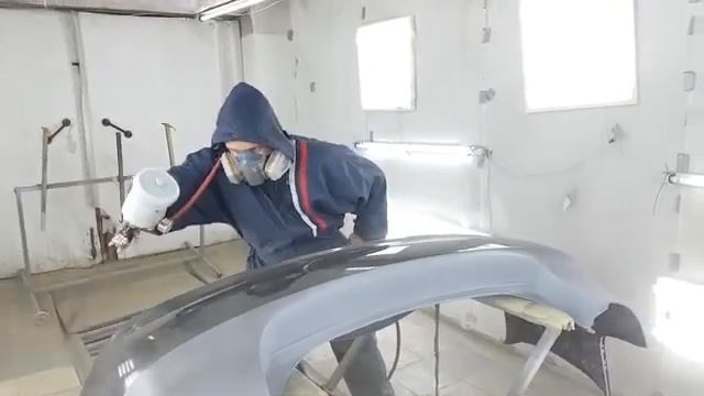 Покраска нового бампера Учимся смотреть онлайн