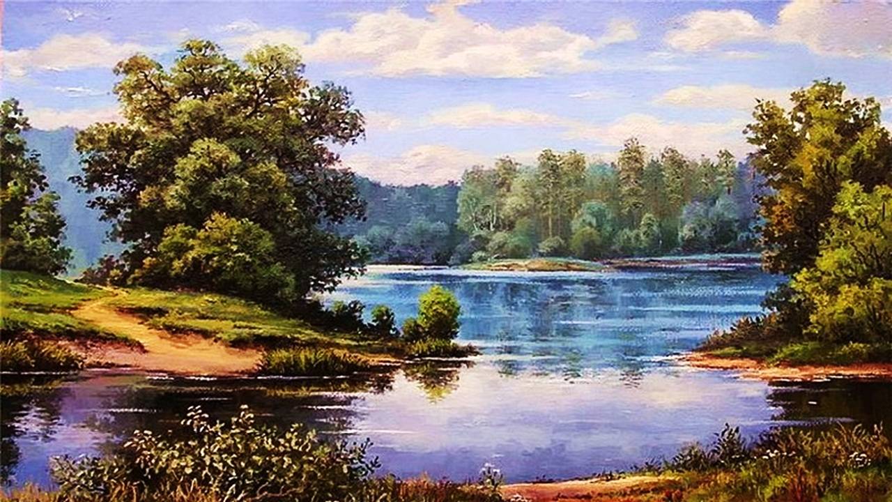 Пейзажи художника Станислава Малярчука. смотреть онлайн