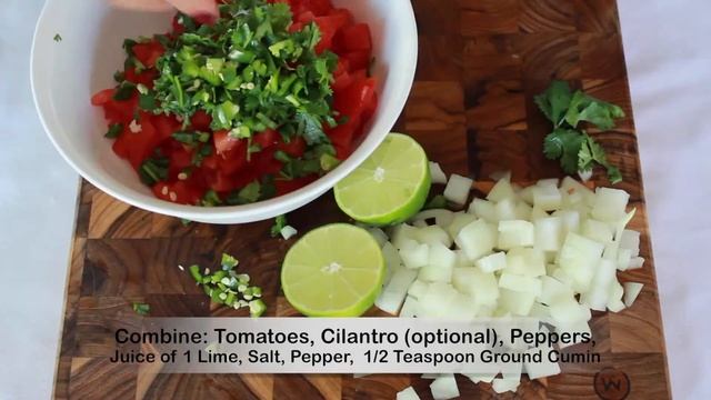 PICO DE GALLO RECIPE l How To Make Salsa l Simple Salsa Fresh смотреть онлайн