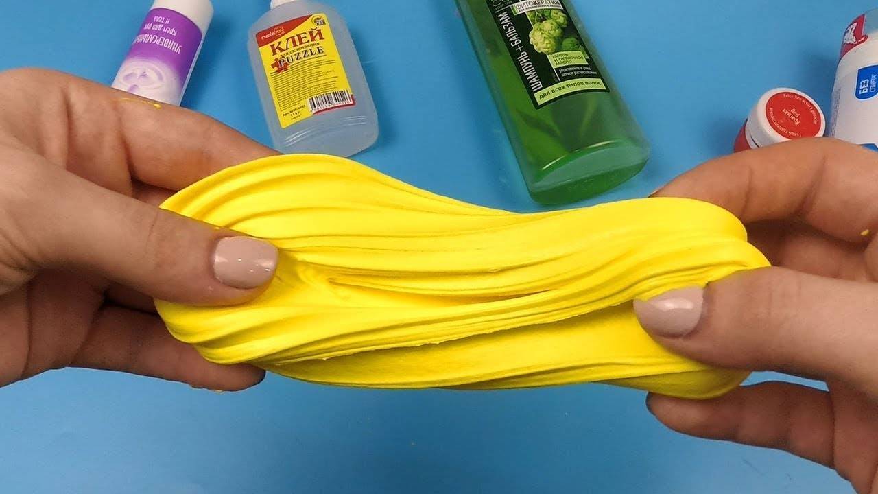 Лизун без клея. Слайм из клея и геля для ног без тетрабората натрия смотреть онлайн