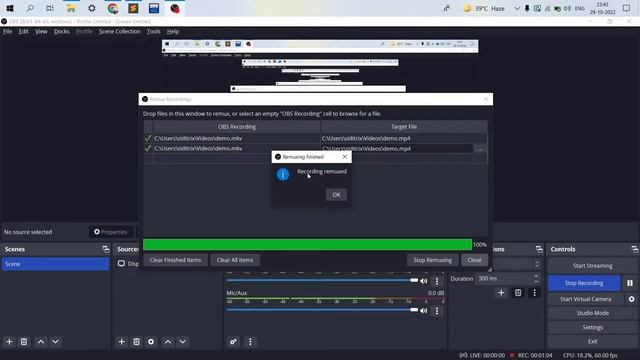 EASY MKV TO MP4 CONVERSION USING OBS STUDIO | VIDEO FORMAT CONVERSION смотреть онлайн