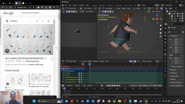 Tutorial Blender : Animation - Run Cycle Animation Character смотреть онлайн