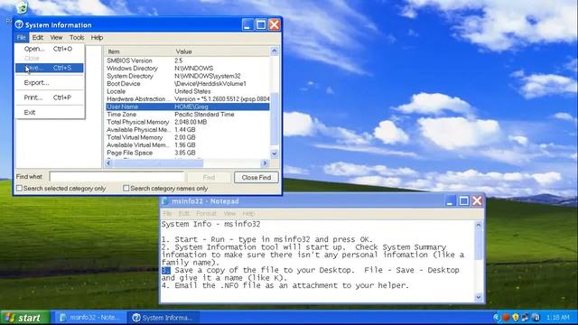 System Info - msinfo32 смотреть онлайн