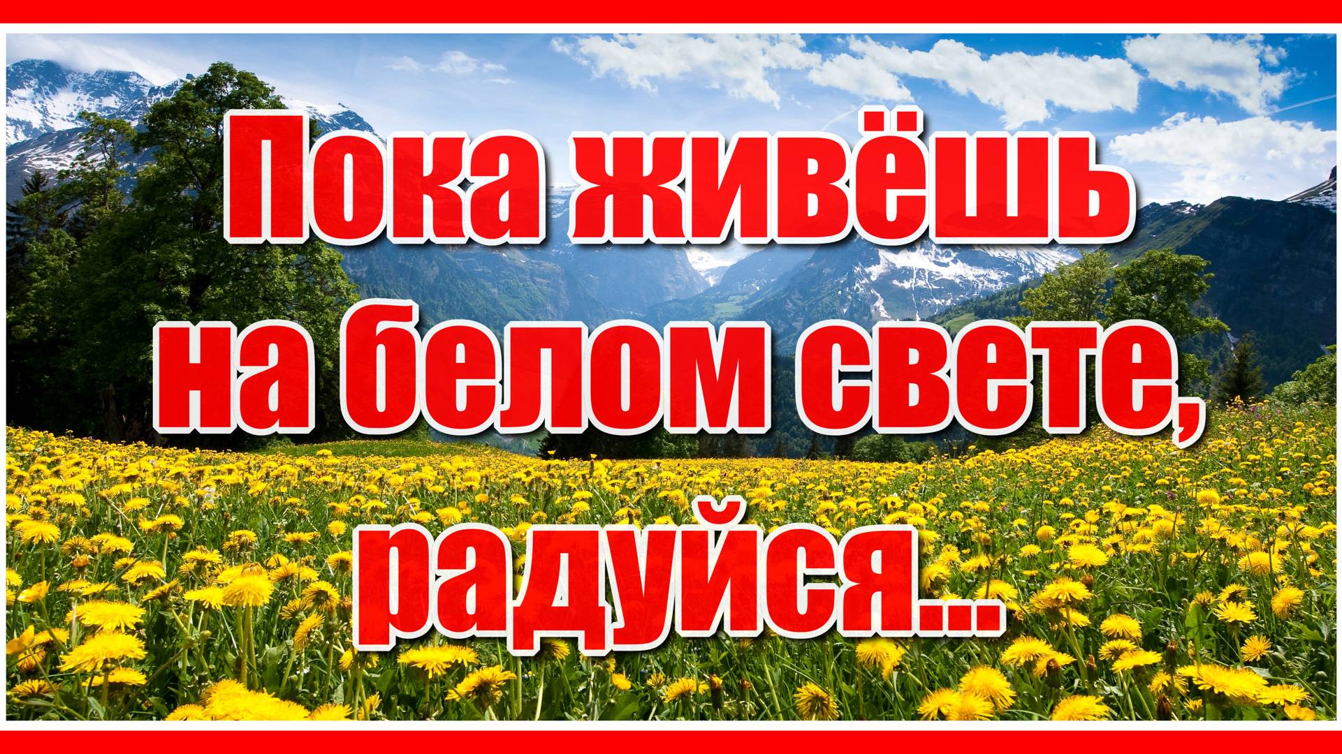 Пока живешь на белом свете, радуйся, а если очень горько, то поплачь... Красивая песня, послушайте! смотреть онлайн