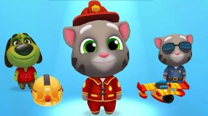 Пожарный Том собирает золото Talking Tom Gold Run | Мультик Раннер для детей