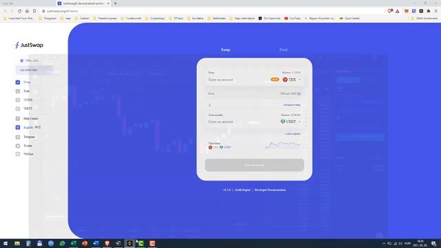 TRX USDT swap смотреть онлайн