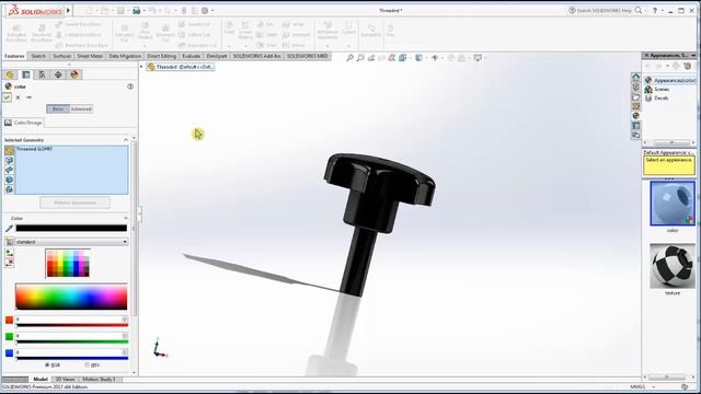 Threaded in Solidworks 2017 | Solidworks смотреть онлайн