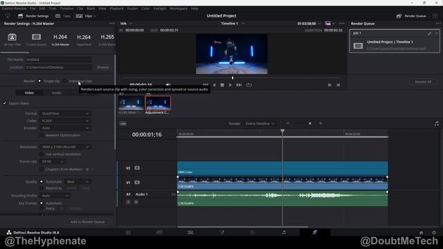 Save - Export - Import Custom Render Settings [ DaVinci Resolve Presets Tutorial ] смотреть онлайн