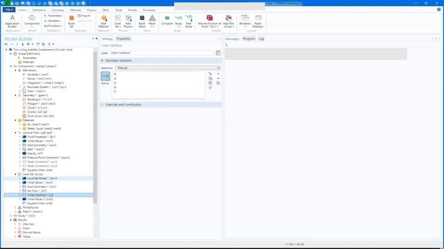 Quick Tutorial - 2D axisymmetric bubble coalescence Level Set in COMSOL смотреть онлайн