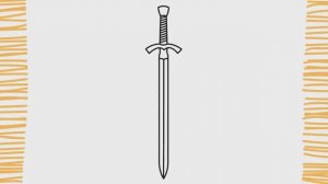 Как нарисовать МЕЧ I шаг за шагом