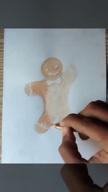 gingerbread man drawing 3d #viral #shorts #trending #shortvideo смотреть онлайн