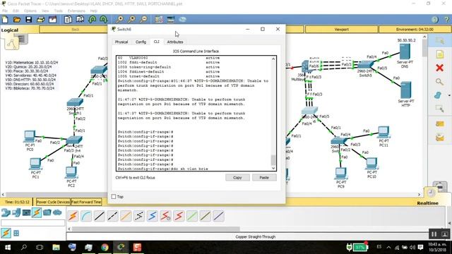 CONFIGURACIÓN PORTCHANNEL, SWL3, SERVIDORES DHCP, DNS, HTTP, VLANS, SWL3 Catalyst 3560-24PS смотреть онлайн