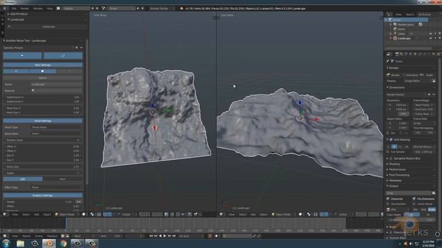 Blender | A.N.T. Landscape | How to create Landscape Terrain using Add-ons смотреть онлайн