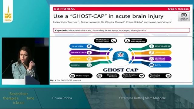 TBI 2 tier therapy  time is brain Chiara Robba 41 ISICEM 2022