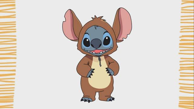 Как нарисовать Стича в одежде капибары | Шаг за шагом | Очень легко смотреть онлайн