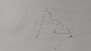 Как построить описанную окружность треугольника циркулем и линейкой