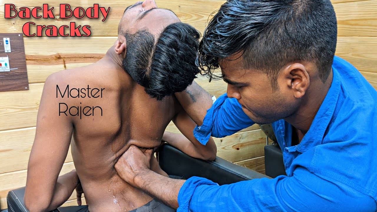 Body Massage & Back cracking by Master Rajen ｜ Head Massage ｜ Neck Cracking смотреть онлайн