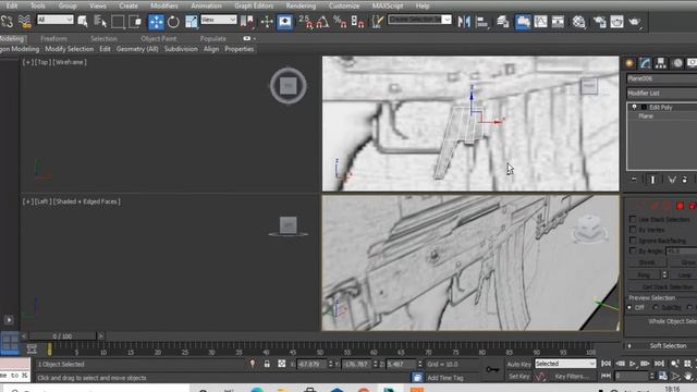 Galil 3d modeling part 2 / 3ds max / tutorial / 3d modeling / gun 3d modeling / 3d modeling tutoria смотреть онлайн