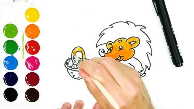 Drawing hedgehog | Bolalar uchun kirpi chizish | Сурет салу кірпі | Рисование Ёжика для детей смотреть онлайн