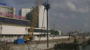 Извлечение шпунта Liebherr HS 853 HD