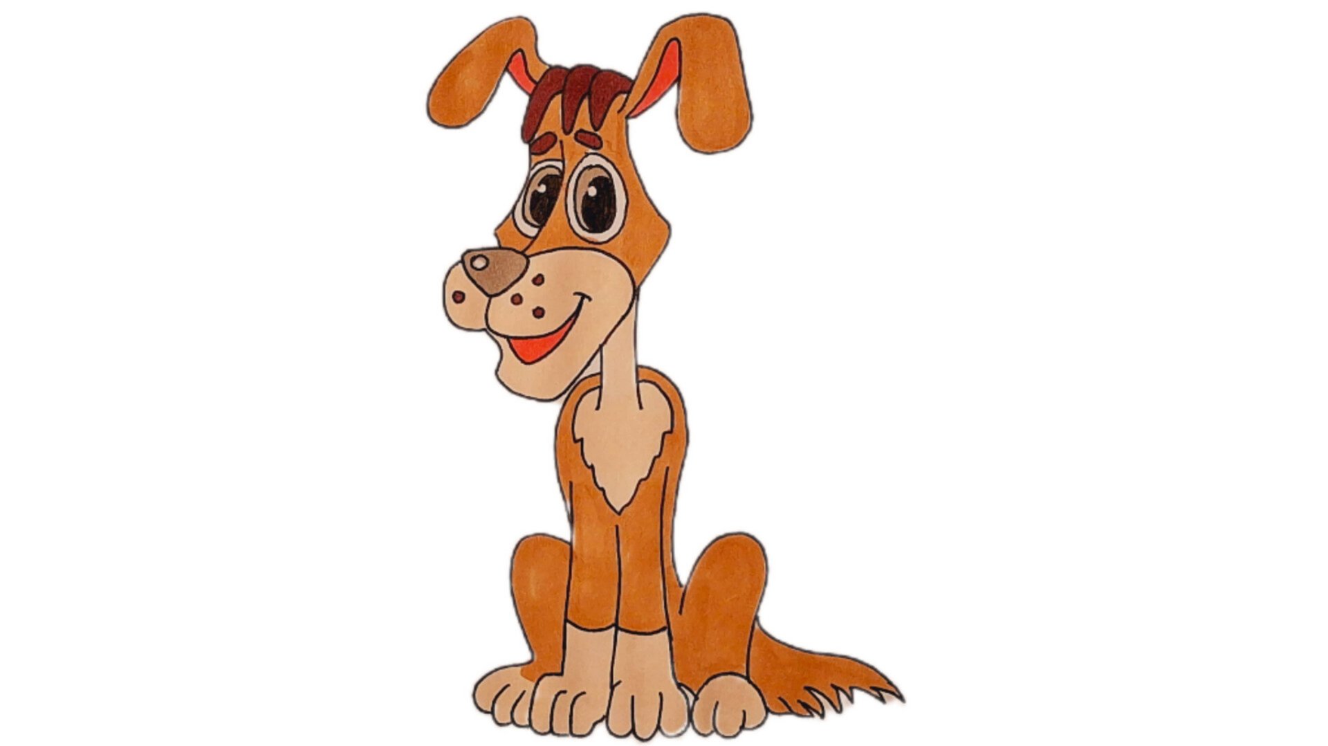 Как нарисовать Шарика из Простоквашино смотреть онлайн