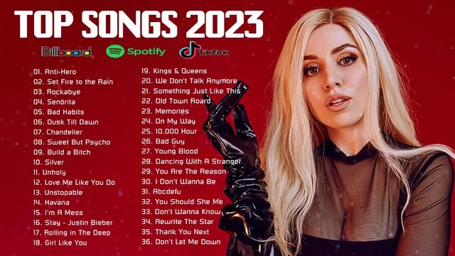 TOP 40 Songs of 2022 2023 on Spotify - Taylor Swift, Ed Sheeran, Adele, Sia, Justin Bieber, Maroon смотреть онлайн