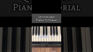 Queencard Piano Tutorial #piano