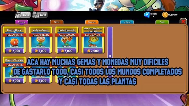 PVZ2: Reflourished Save Data, muchas Gemas, Monedas y Brotes смотреть онлайн