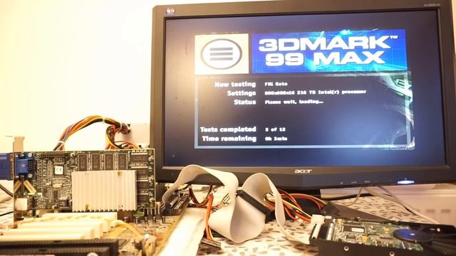 Vintage 3dfx Voodoo3 3000 AGP - 3D Mark on P1 233 running Windows 98 смотреть онлайн