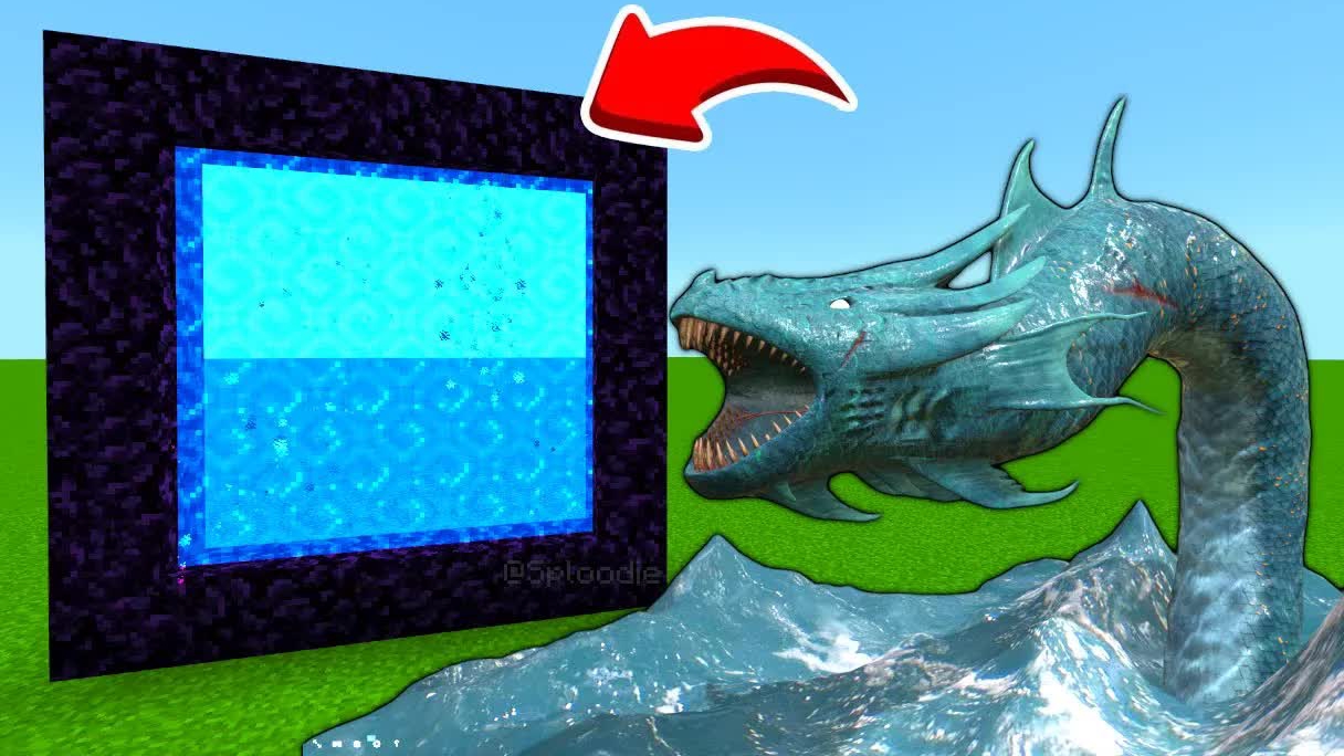 Как сделать Портал в Измерение ЛЕВИАФАНА в Minecraft PE смотреть онлайн