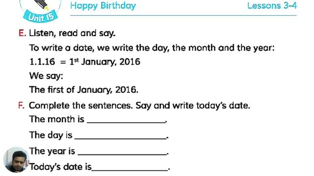 Class 5 English for Today Unit-15 Lesson:3-4 | Happy Birthday | Listen, Read and Say смотреть онлайн