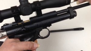 Crosman 2240 mod with quick screw on barrels from 7.5» to 18»