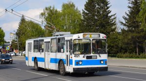 Троллейбус ЗиУ-682Г-012-4021. Покатушки по Барнаулу.